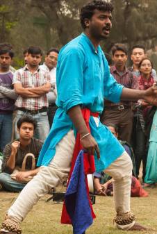 Kabir Kala Manch and Republican Panthers performing in DU